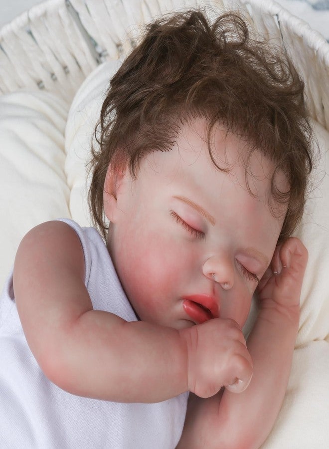 KSBD Lifelike Reborn Baby Dolls - 16 Inch Realistic Newborn Baby Dolls with Cloth Body, Sleeping Real Life Baby Boy Dolls for Kids 3+ - Image 5